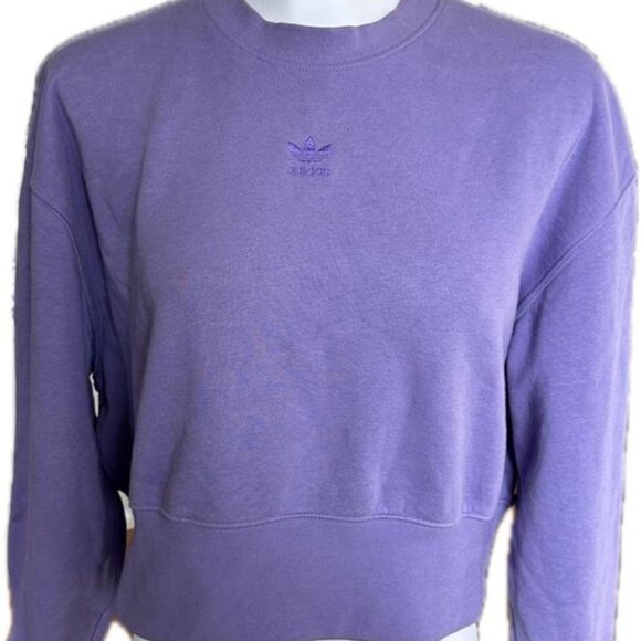 Adidas Originals Trefoil sweater in a soft lavender shade like new - Picture 2 of 8